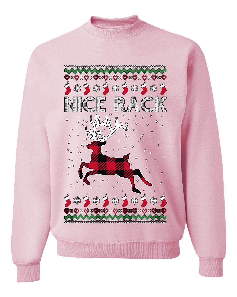 Nice Rack Well Hung, Unisex Ugly Christmas Sweater, Crewneck Sweatshirts