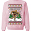 Feliz Navidad Dancing Gingerbread Man, Unisex Ugly Christmas Sweater, Crewneck Sweatshirts