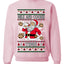 Milk And Cookie Time, Unisex Ugly Christmas Sweater, Crewneck Sweatshirts
