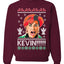 Kevin's Mom Screaming Kevin!  Ugly Christmas Sweater Unisex Crewneck Sweatshirt