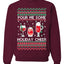 Pour Me Some Holiday Cheer Ugly Christmas Sweater Unisex Crewneck Sweatshirt