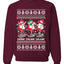 Holiday Spirits Drink Drank Drunk Snowmen Ugly Christmas Sweater Unisex Crewneck Sweatshirt
