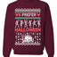 I Prefer Halloween Dancing Skeletons Ugly Christmas Sweater Unisex Crewneck Sweatshirt