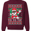 Yo Yo Yo Black Santa Ugly Christmas Sweater Unisex Crewneck Sweatshirt