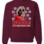 Woooo! It's Christmas Time Ugly Christmas Sweater Unisex Crewneck Sweatshirt