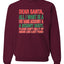 Dear Santa All I Want is Merry Christmas Unisex Crewneck Graphic Sweatshirt