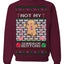Not My Gumdrop Buttons Funny Classic Movie Quote Ugly Christmas Sweater Crewneck Sweatshirt