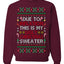 Due to Inflation This is My Ugly Christmas Sweater | Funny Ugly Christmas Sweater Crewneck Sweatshirt