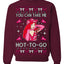 You Can Take Me Hot to Go, Funny Midwest Princess Pop Star Ugly Christmas Sweater Crewneck Sweatshirt