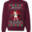 Jesus the Ultimate Deadlifter | Funny Ugly Christmas Sweater Crewneck Sweatshirt