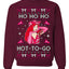 Ho Ho Ho Hot to Go, Viral Midwest Princess Song Dance Pop Star Concert Tour Merch Ugly Christmas Sweater Crewneck Sweatshirt