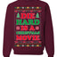 Die Hard is a Christmas Movie Classic, McClane Hans Nakatomi Plaza Xmas Party Holiday Movies Ugly Christmas Sweater Crewneck Sweatshirt