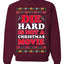Die Hard is Not a Christmas Movie Classic, McClane Hans Nakatomi Plaza Xmas Party Holiday Movies Ugly Christmas Sweater Crewneck Sweatshirt