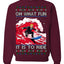 Oh What Fun It Is To Ride Donald Trump Red Wave Landslide Ugly Christmas Sweater Crewneck Sweatshirt