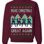 Make Christmas Great Again Shimmy Dance USA President Ugly Christmas Sweater Crewneck Sweatshirt