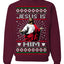 Jesus Is Him Funny Gen Z Viral Meme Shades Slang Ugly Christmas Sweater Crewneck Sweatshirt