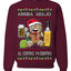 Arriba Abajo Al Centro Pa'Dentro Cheers to Health Salud Ugly Christmas Sweater Crewneck Sweatshirt