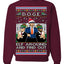 Doge Elf Around and Find Out Trump Elon Vivek MAGA Ugly Christmas Sweater Crewneck Sweatshirt