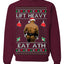 Lift Heavy Eat Ath Merry Chrithmith, Butt Viral Weightlifting Lifting Boxing, Funny Ugly Christmas Sweater Crewneck Sweatshirt