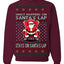 What Happens on Santa's Lap Stays on Santa's Lap, Funny Dirty X Rated Naughty Ugly Christmas Sweater Crewneck Sweatshirt