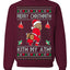 Merry Chrithmith Kith My Ath, Funny Butt Dancing, Viral Kiss My Ass Boxing Fight Meme, Men Women Ugly Christmas Sweater Crewneck Sweatshirt