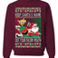 Slap Meme Award Show Parody Keep Santa's Name Out Your Mouth Ugly Christmas Sweater Unisex Crewneck Sweatshirt