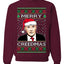 Merry Creedmas Office Humor TV Ugly Christmas Sweater Unisex Crewneck Sweatshirt