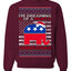 I'm Dreaming Of A Right Christmas Republican GOP  Ugly Christmas Sweater Unisex Crewneck Sweatshirt