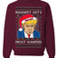 Naughty List's Most Wanted Trump Mugshot Ugly Christmas Sweater Unisex Crewneck Sweatshirt