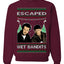 Escaped Bandits Classic Home Holiday Movie Ugly Christmas Sweater Unisex Crewneck Sweatshirt