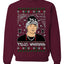 Peso Feliz Navidad Pluma Ugly Christmas Sweater Unisex Crewneck Sweatshirt