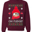 Oh Fudge Funny Story Ugly Christmas Sweater Unisex Crewneck Sweatshirt