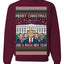 Merry Christmas and a MAGA New Year 2025 Ugly Christmas Sweater Crewneck Sweatshirts