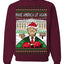 Make America Lit Again Funny Trump 2024 White House MAGA Ugly Christmas Sweater Crewneck Sweatshirt