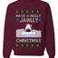 Have a Holly Jawlly Christmas, Cute Shark, Ugly Christmas Sweater, Crewneck Sweatshirts