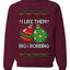 Big and Bobbing, Funny Unisex Ugly Christmas Sweater Crewneck Sweatshirts