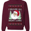 I Deliver All Night Long, Unisex Ugly Christmas Sweater, Crewneck Sweatshirts