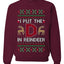 I Put The D In Reindeer, Unisex Ugly Christmas Sweater, Crewneck Sweatshirts