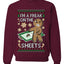 I'm A Freak On The Sheets, Unisex Ugly Christmas Sweater, Crewneck Sweatshirts