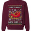 I Like To Jingle Her Bells, Unisex Ugly Christmas Sweater, Crewneck Sweatshirts
