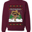 Feliz Navidad Dancing Gingerbread Man, Unisex Ugly Christmas Sweater, Crewneck Sweatshirts