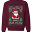 Is That A Candy Cane In Your Pocket Naughty Santa, Unisex Ugly Christmas Sweater, Crewneck Sweatshirts