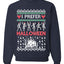 I Prefer Halloween Dancing Skeletons Ugly Christmas Sweater Unisex Crewneck Sweatshirt