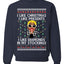 I Like Christmas, I like Presents Cardi Ugly Christmas Sweater Unisex Crewneck Sweatshirt
