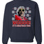 Woooo! It's Christmas Time Ugly Christmas Sweater Unisex Crewneck Sweatshirt