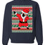 Dabbing Gold Belt Santa Ugly Christmas Sweater Unisex Crewneck Sweatshirt