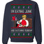 I'm Eating Junk and Watching Rubbish 90s Movie Ice Cream Ugly Christmas Sweater Crewneck Sweatshirt