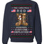 This Christmas RED Remember Everyone Deployed Veteran Ugly Christmas Sweater Crewneck Sweatshirt