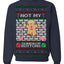Not My Gumdrop Buttons Funny Classic Movie Quote Ugly Christmas Sweater Crewneck Sweatshirt
