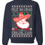 Feliz Navidad Puro Pinche Pari Funny Spanish Song Ugly Christmas Sweater Crewneck Sweatshirt